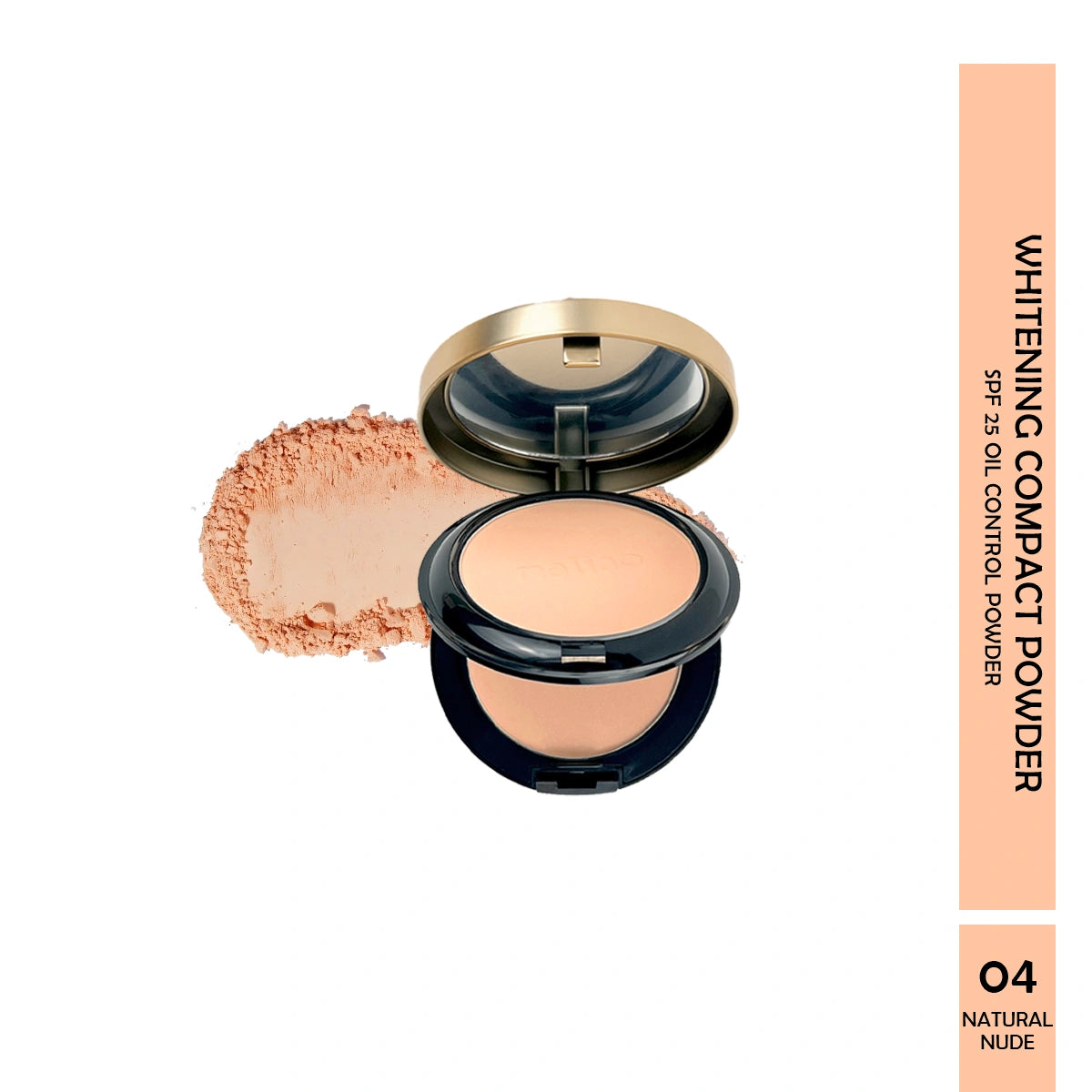 Maliao Whitening Oil-Free Long-Lasting Compact Powder - Flawless Matte Finish